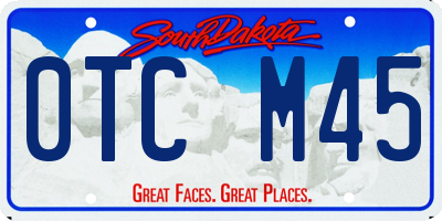 SD license plate 0TCM45