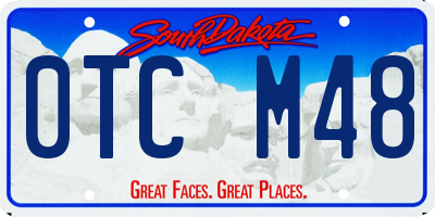 SD license plate 0TCM48