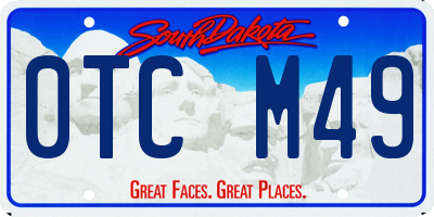 SD license plate 0TCM49