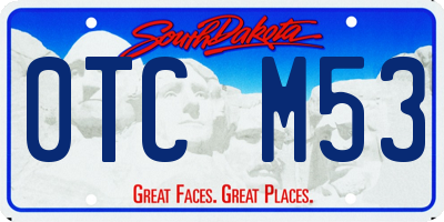 SD license plate 0TCM53