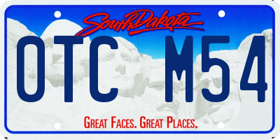 SD license plate 0TCM54