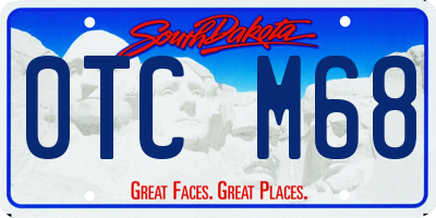 SD license plate 0TCM68