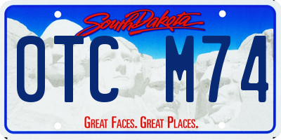 SD license plate 0TCM74