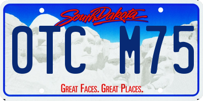 SD license plate 0TCM75