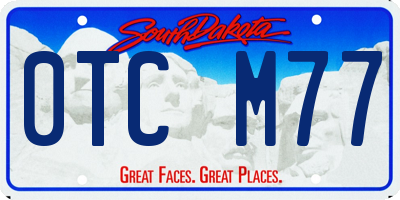 SD license plate 0TCM77