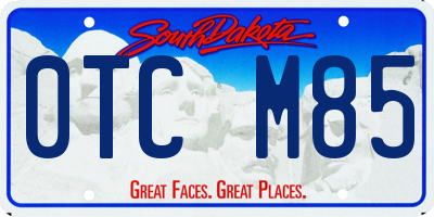 SD license plate 0TCM85