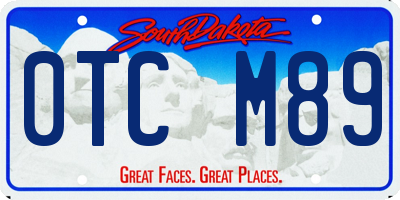 SD license plate 0TCM89