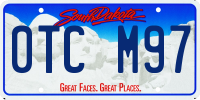 SD license plate 0TCM97