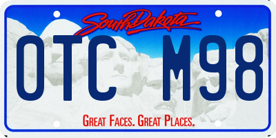 SD license plate 0TCM98