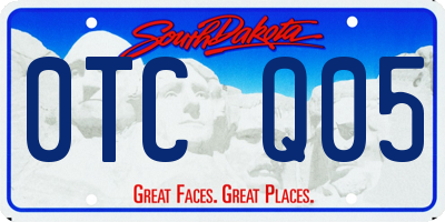 SD license plate 0TCQ05