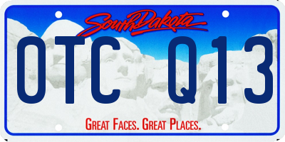 SD license plate 0TCQ13