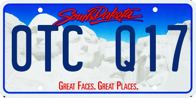 SD license plate 0TCQ17