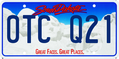 SD license plate 0TCQ21