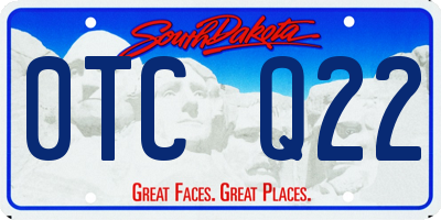 SD license plate 0TCQ22
