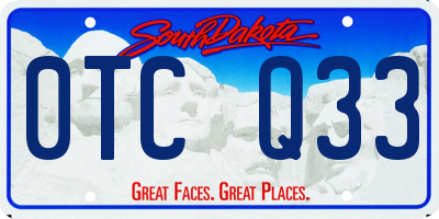 SD license plate 0TCQ33