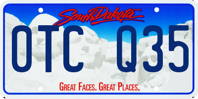 SD license plate 0TCQ35