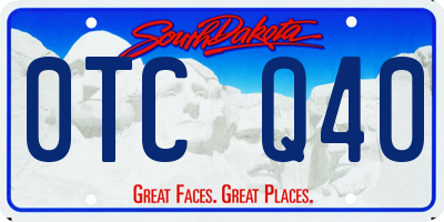 SD license plate 0TCQ40