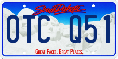 SD license plate 0TCQ51