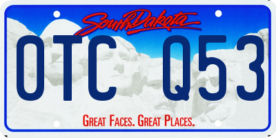 SD license plate 0TCQ53