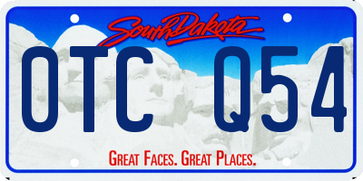 SD license plate 0TCQ54