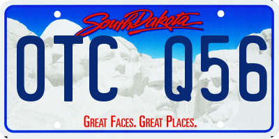 SD license plate 0TCQ56