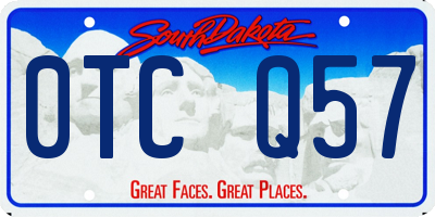 SD license plate 0TCQ57