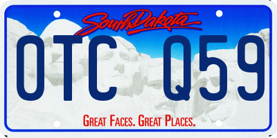 SD license plate 0TCQ59