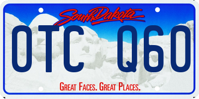 SD license plate 0TCQ60