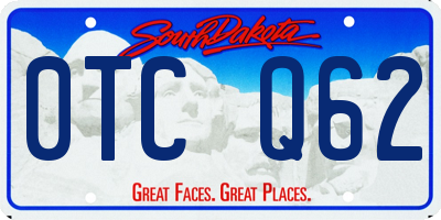 SD license plate 0TCQ62