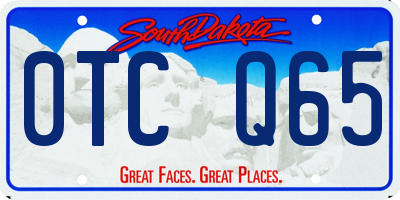 SD license plate 0TCQ65