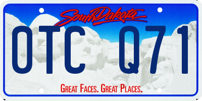 SD license plate 0TCQ71
