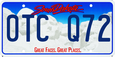 SD license plate 0TCQ72