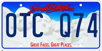 SD license plate 0TCQ74