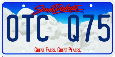 SD license plate 0TCQ75
