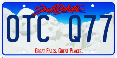 SD license plate 0TCQ77