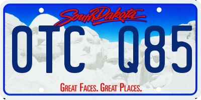 SD license plate 0TCQ85