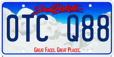 SD license plate 0TCQ88