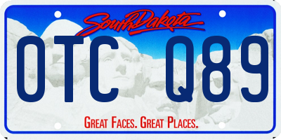 SD license plate 0TCQ89