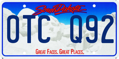 SD license plate 0TCQ92