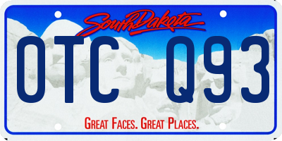 SD license plate 0TCQ93