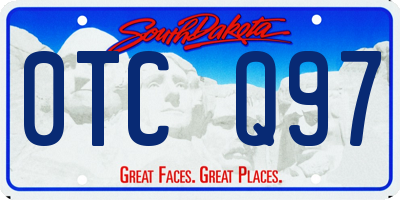 SD license plate 0TCQ97