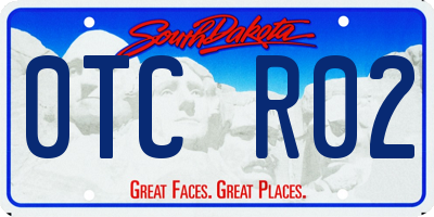 SD license plate 0TCR02