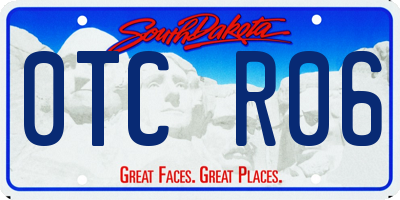 SD license plate 0TCR06