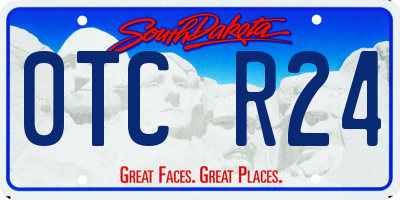 SD license plate 0TCR24