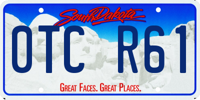 SD license plate 0TCR61