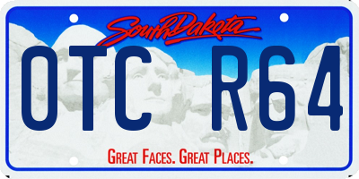 SD license plate 0TCR64