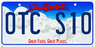 SD license plate 0TCS10