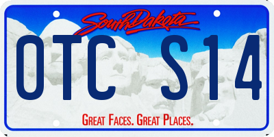 SD license plate 0TCS14