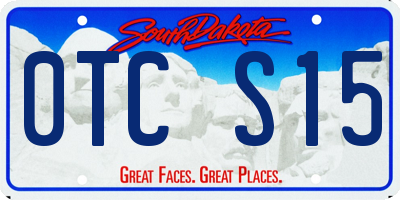 SD license plate 0TCS15