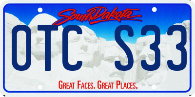 SD license plate 0TCS33